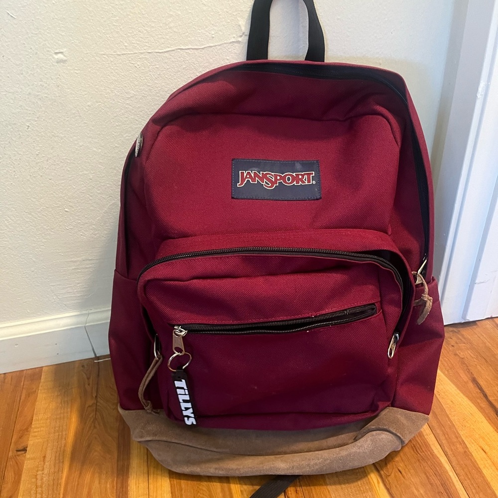Very good condition Jansport Burgandy Back Pack